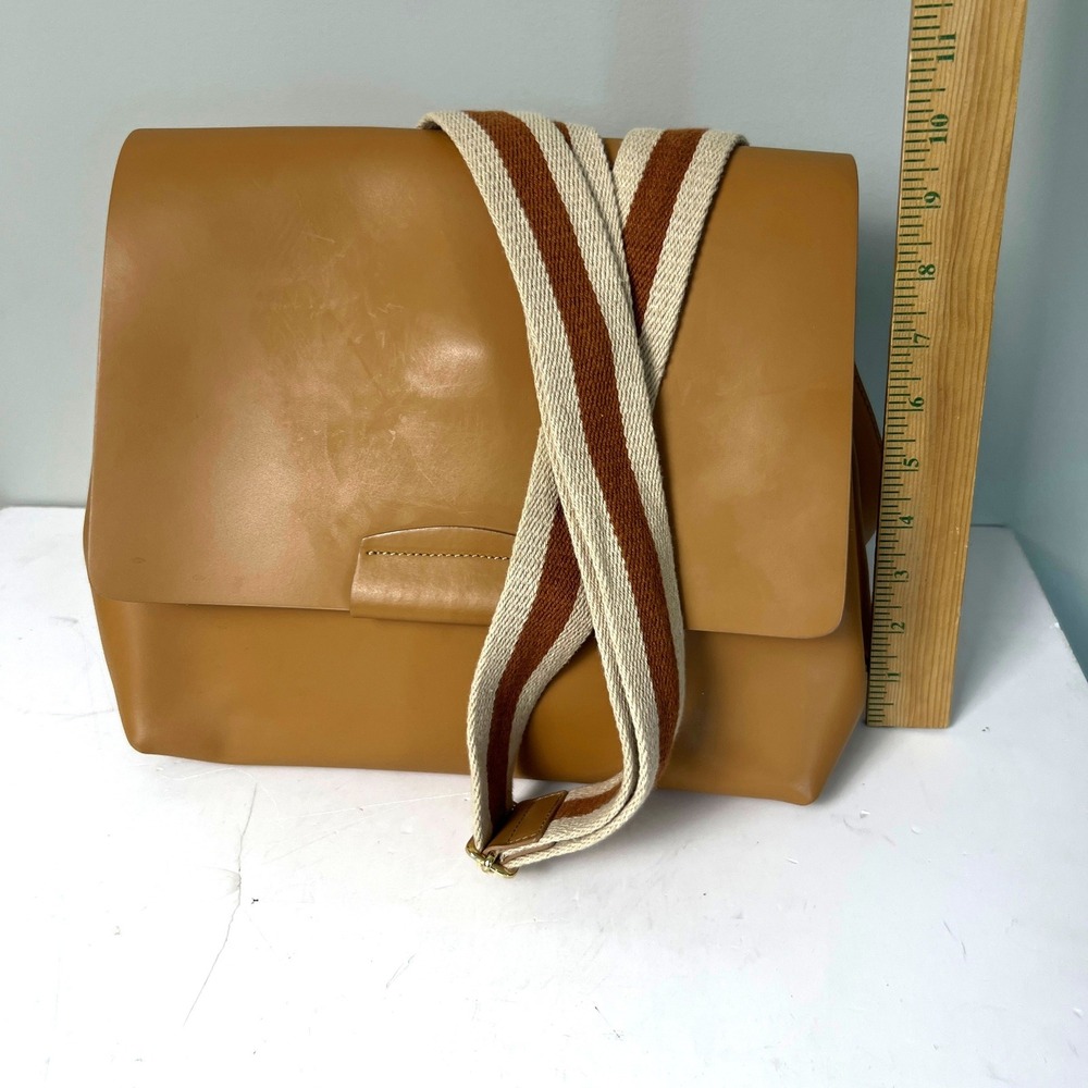 Paola Nutti Purse Bag Womens Large Tan‎ Leather Made in Italy Elegant Boho
